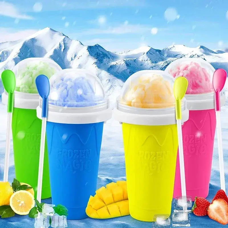 Quick-Frozen Slushy Maker Cup Large Capacity Slushy Cup for Homemade Smoothies Juice Ice Cream Summer Squeeze Beker Kitchen Tool Gourde Bottle®