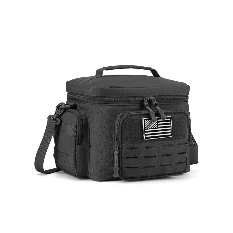 Sac Isotherme Repas Tactique Militaire Homme 13L (Noire) Gourde Bottle®