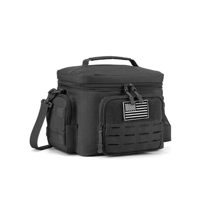 Sac Isotherme Repas Tactique Militaire Homme 13L (Noire) Gourde Bottle®
