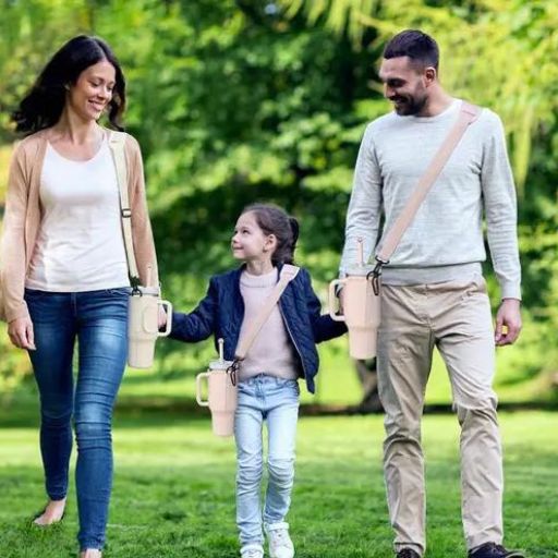 Sac Stanley rose en famille marchons au parc