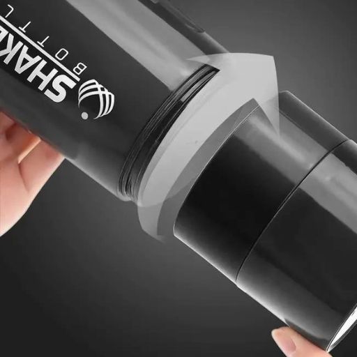 Shaker à Protéines 500ml avec Compartiments Supplémentaires , rotatif