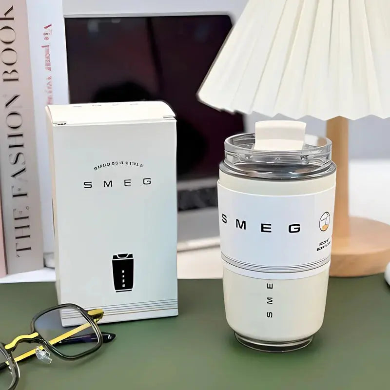 Smeg coffee Mug Smeg 240ML , Smeg thermos Mug coffee 300ml, Travel Mug SMEG 300 ml Gourde Bottle®