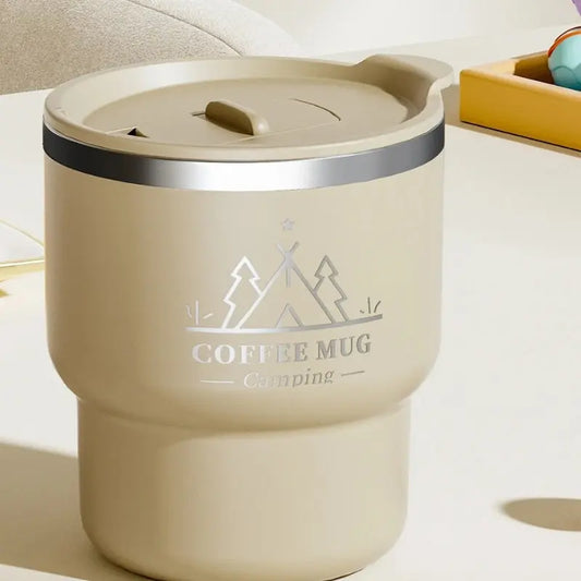 Tasses à Café Beige 400ML Gourde Bottle®