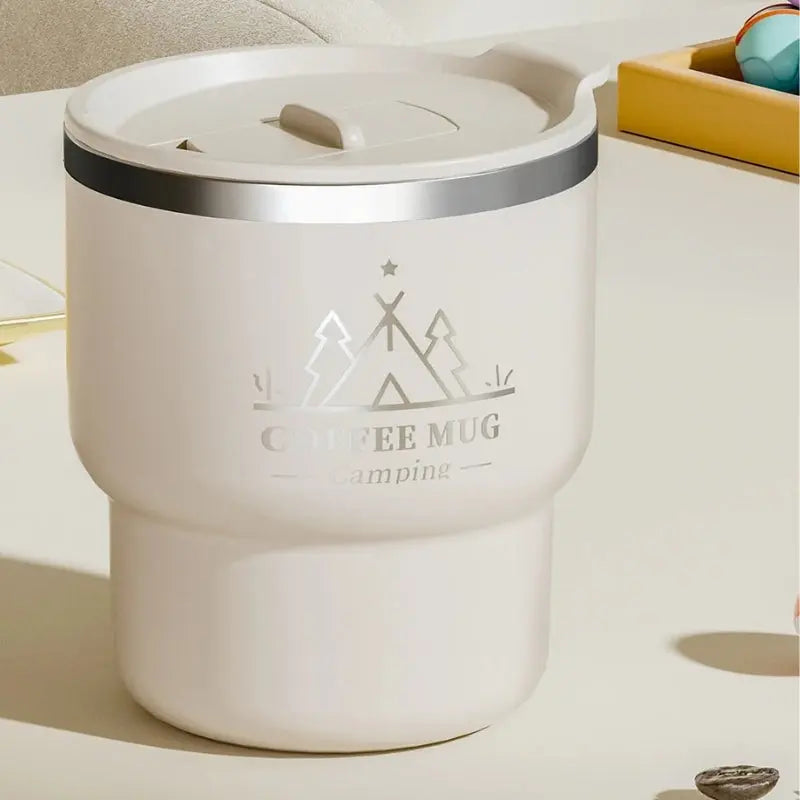 Tasses à Café Blanches 400ML Gourde Bottle®