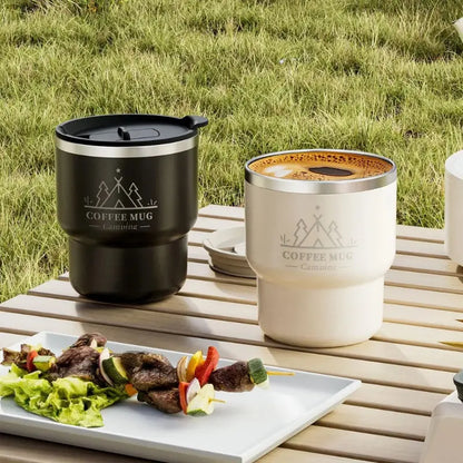 Tasses à Café Blanches 400ML Gourde Bottle®