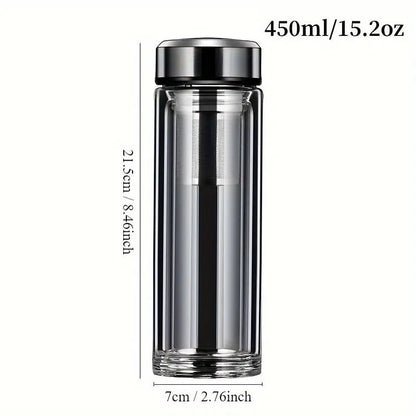 Théière En Verre Connectée 450ml Gourde Bottle®