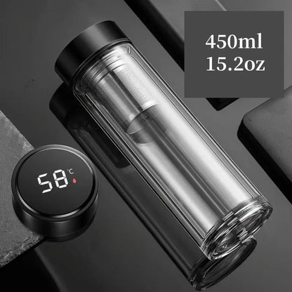 Théière En Verre Connectée 450ml Gourde Bottle®