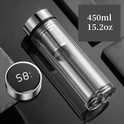 Théière En Verre Connectée 450ml Gourde Bottle®