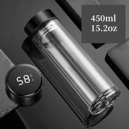 Théière En Verre Connectée 450ml Gourde Bottle®