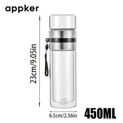 Théière en Verre Marocaine 450ml Gourde Bottle®