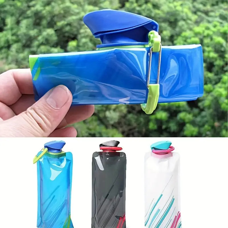 gourde pliable souple sans bpa - gourde bottle