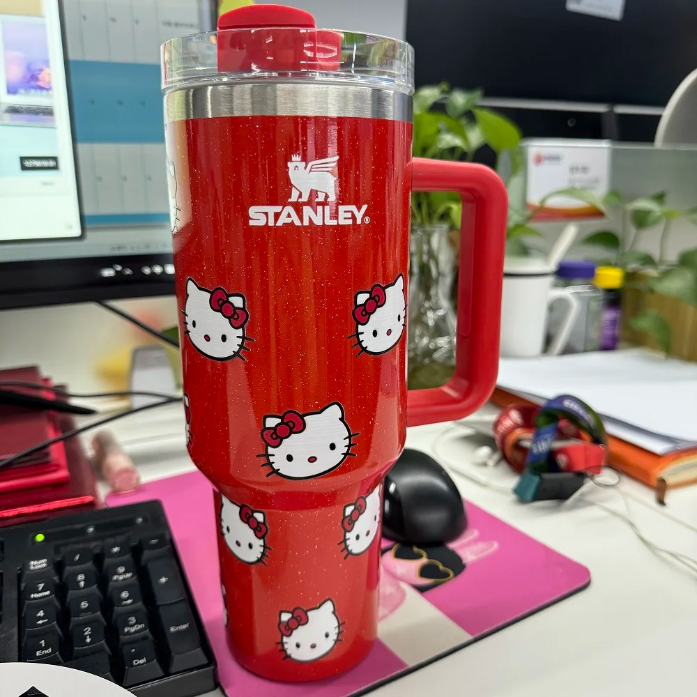 stanley hello kitty 40-oz-thermos-bottle-cold-ice-cute-stainless-steel-water-bottle-tumbler-straw-gift-brumate-era-coffee-mug-hydro- Gourde bottle