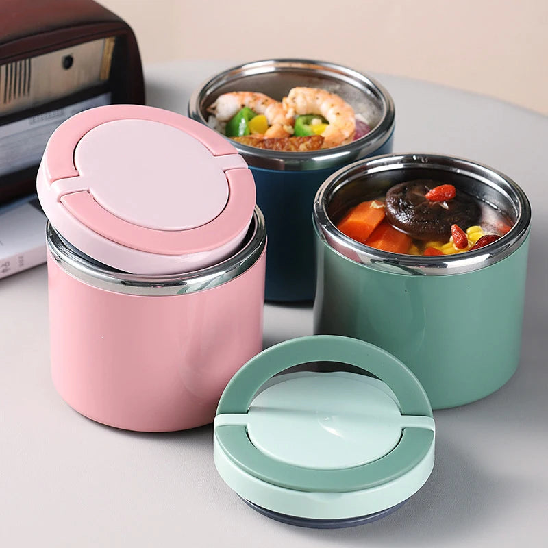 thermos alimentaire, thermos alimentaire chaud 12h, thermos alimentaire chaud longue durée, sans  BPA, Réutilisable, anti-fuite , idéale pour le bureaux, voyage ou déplacements  - Gourde Bottle